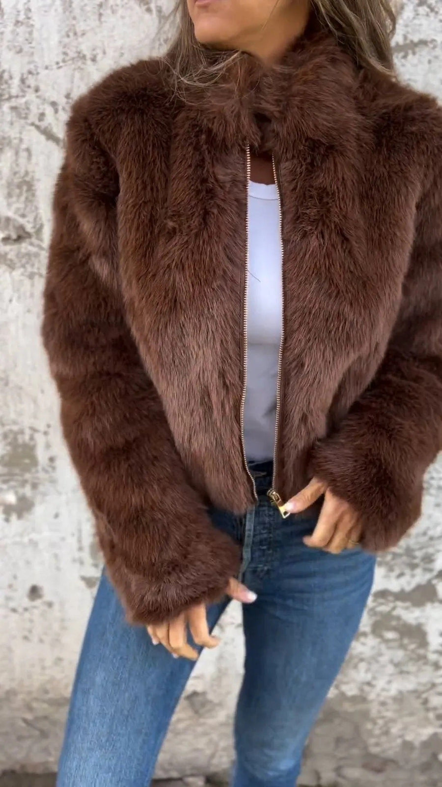 Tara Jacket in Dark Brown