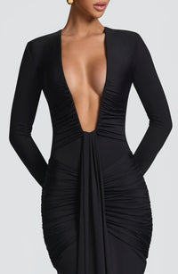 Tabitha Maxi Dress – Black