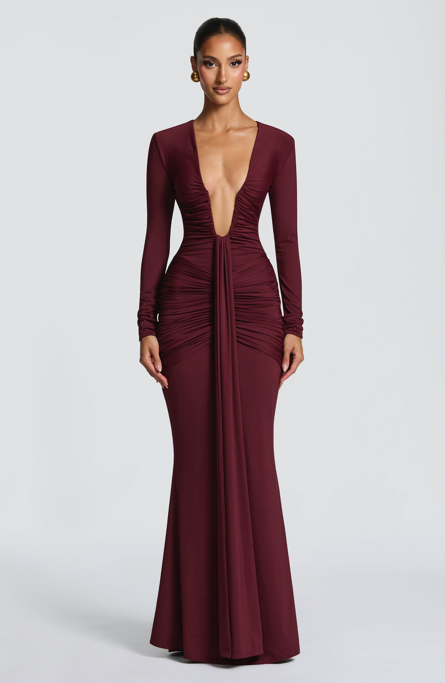 Tabitha Maxi Dress – Cherry Lacquer