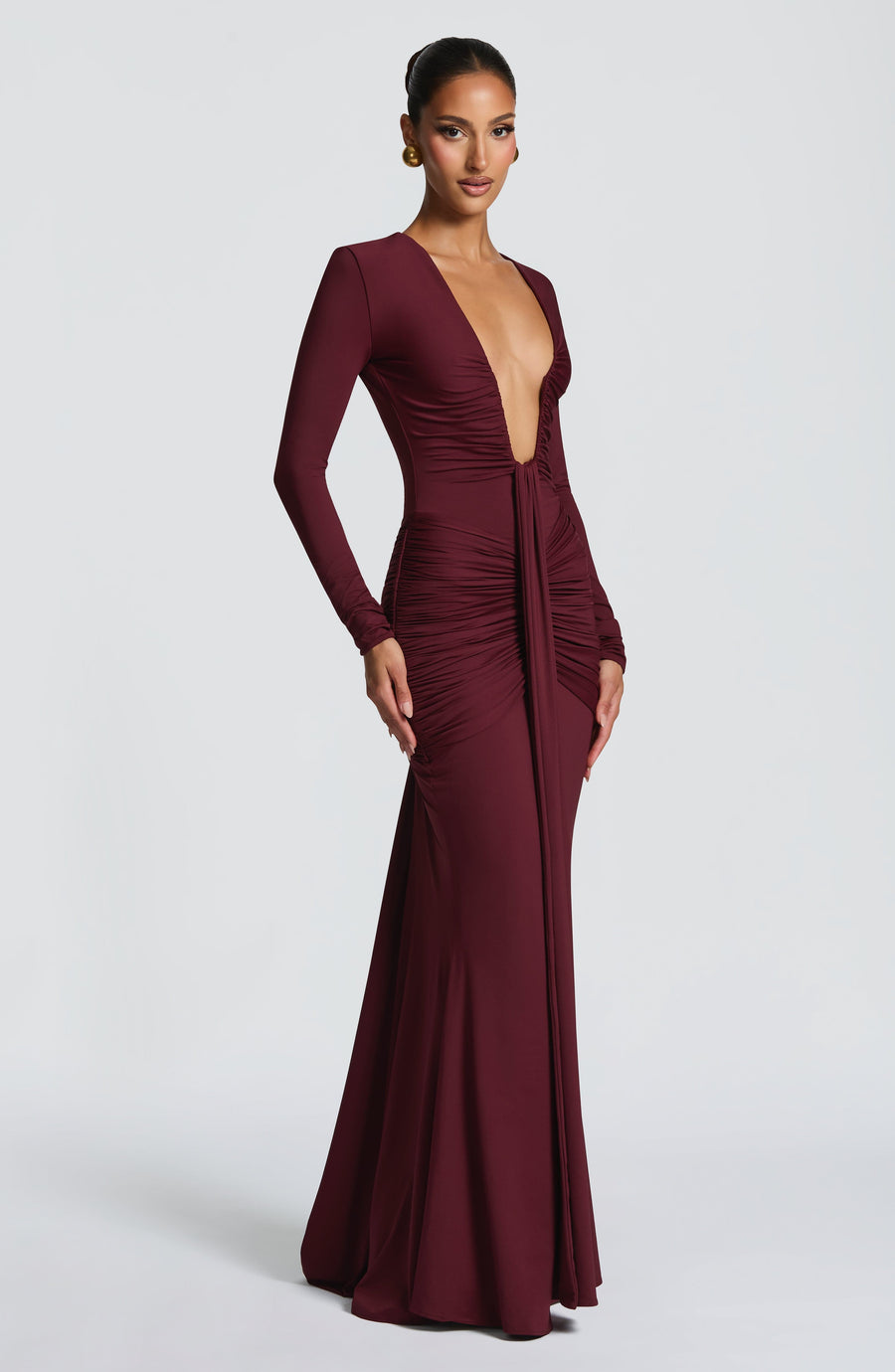 Tabitha Maxi Dress – Cherry Lacquer