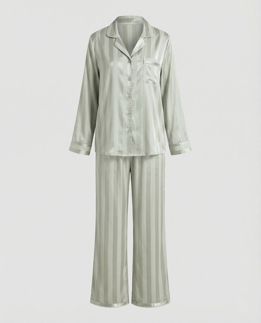 Tara Relaxed Silk Set in Beige