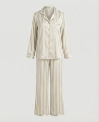 Tara Relaxed Silk Set in White