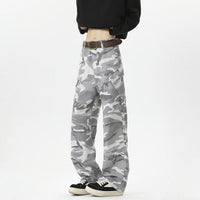 Tara Trousers with Pockets in White Grey