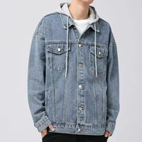 Tempe Hooded Denim Jacket in Classic Denim