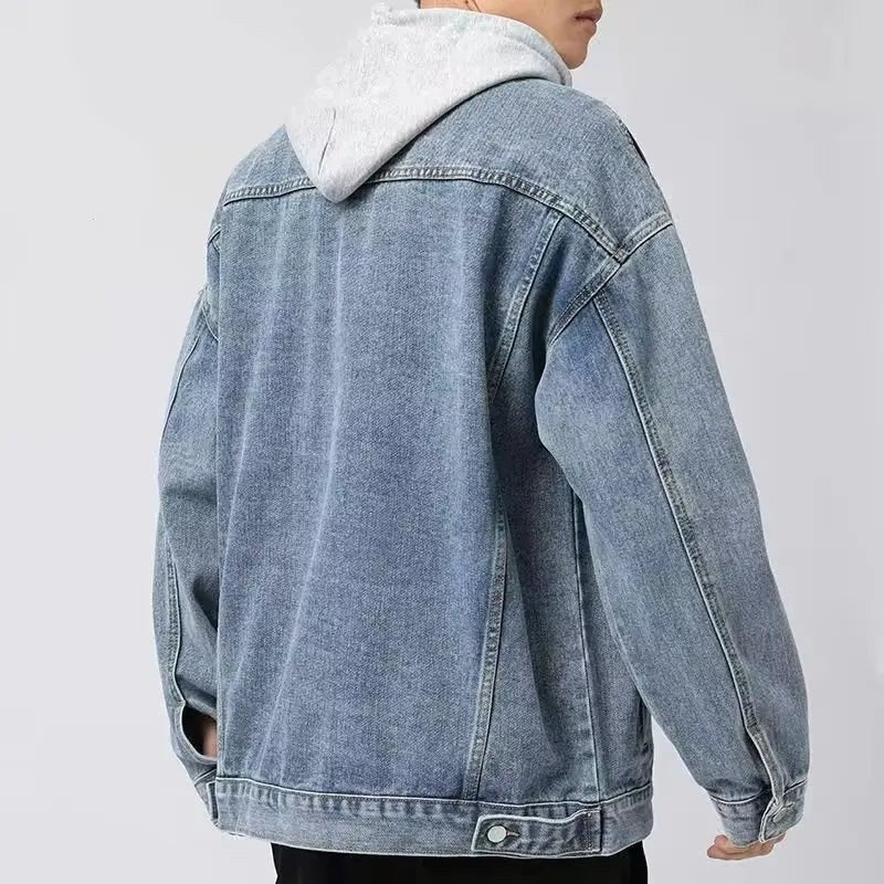 Tempe Hooded Denim Jacket in Classic Denim