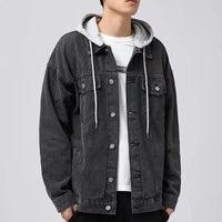 Tempe Hooded Denim Jacket in Classic Denim