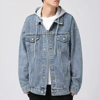 Tempe Hooded Denim Jacket in Classic Denim