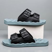 Tempe Soft Slide Sandal in Ocean Blue
