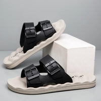 Tempe Soft Slide Sandal in Slate Gray