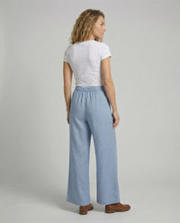 Teodora Linen Blend Trousers with Side Pockets and Pockets