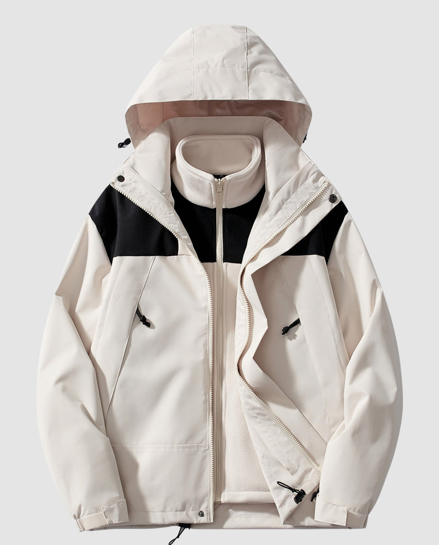 Teodora Warm Jacket in Ivory White