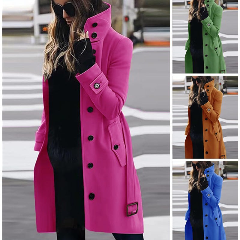 Tessa Elegant Trench Coat with Pockets