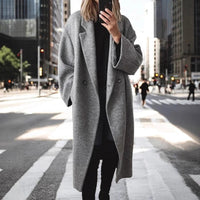 Thalassa Coat with Oversized in Grey