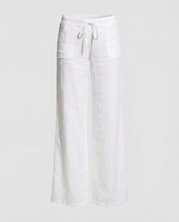 Thalassa Linen Trousers in White