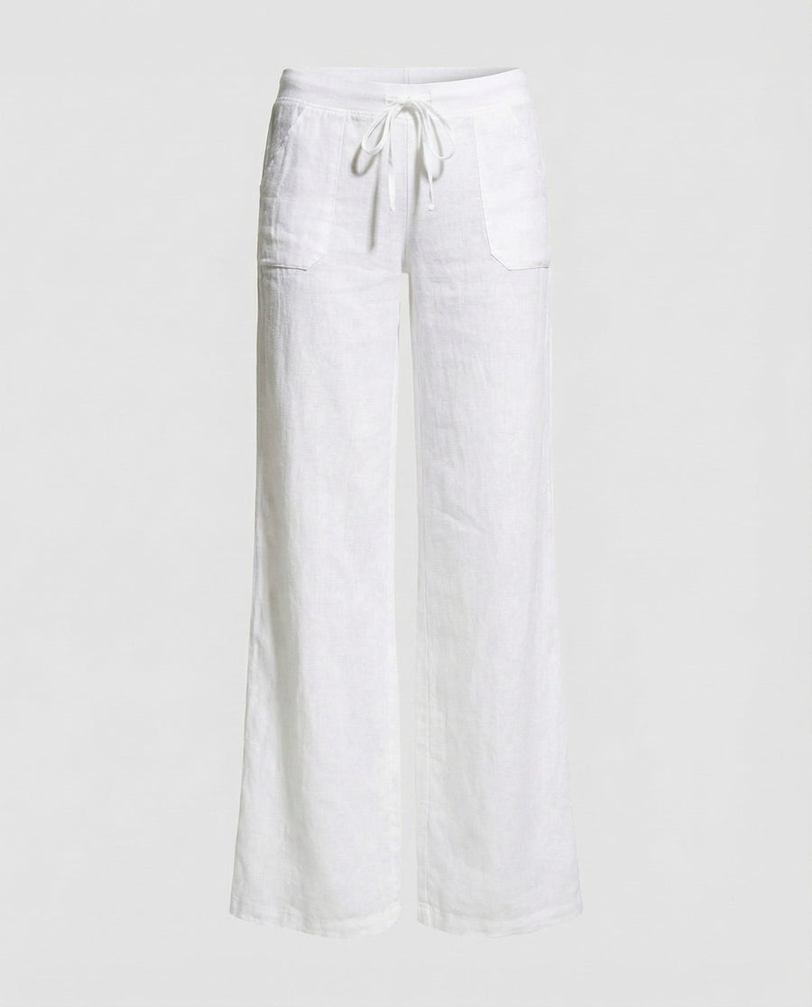Thalassa Linen Trousers in White