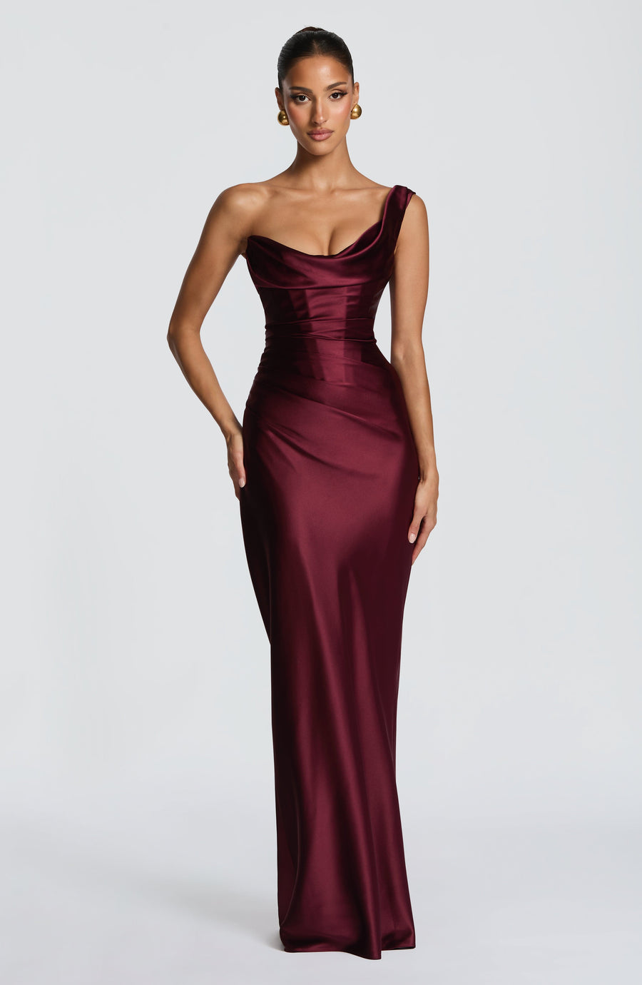 Iliana Maxi Dress – Cherry Lacquer