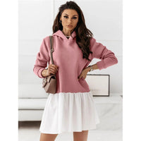 Thalia Dress with Ruffles in Pink