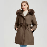 Thalia Parka in Brown
