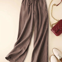 Thalveen | Women's Wide Leg Drawstring Pants