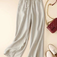 Thalveen | Women's Wide Leg Drawstring Pants