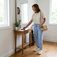 Thalvine Women's Relaxed Drawstring Summer Pants
