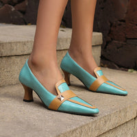 The Alicante Pumps in Aqua
