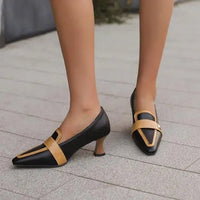 The Alicante Pumps in Charcoal