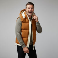 The Alpine Down Vest in Burnt Orange