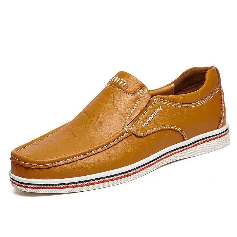The Alta Genuine Leather Loafer in Sienna Brown