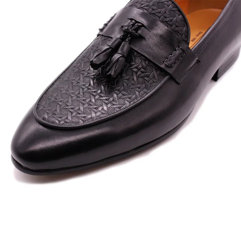 The Amalfi Tassel Loafer in Black
