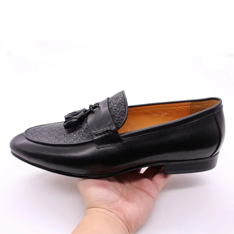 The Amalfi Tassel Loafer in Black