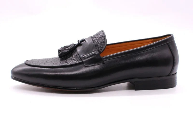 The Amalfi Tassel Loafer in Black