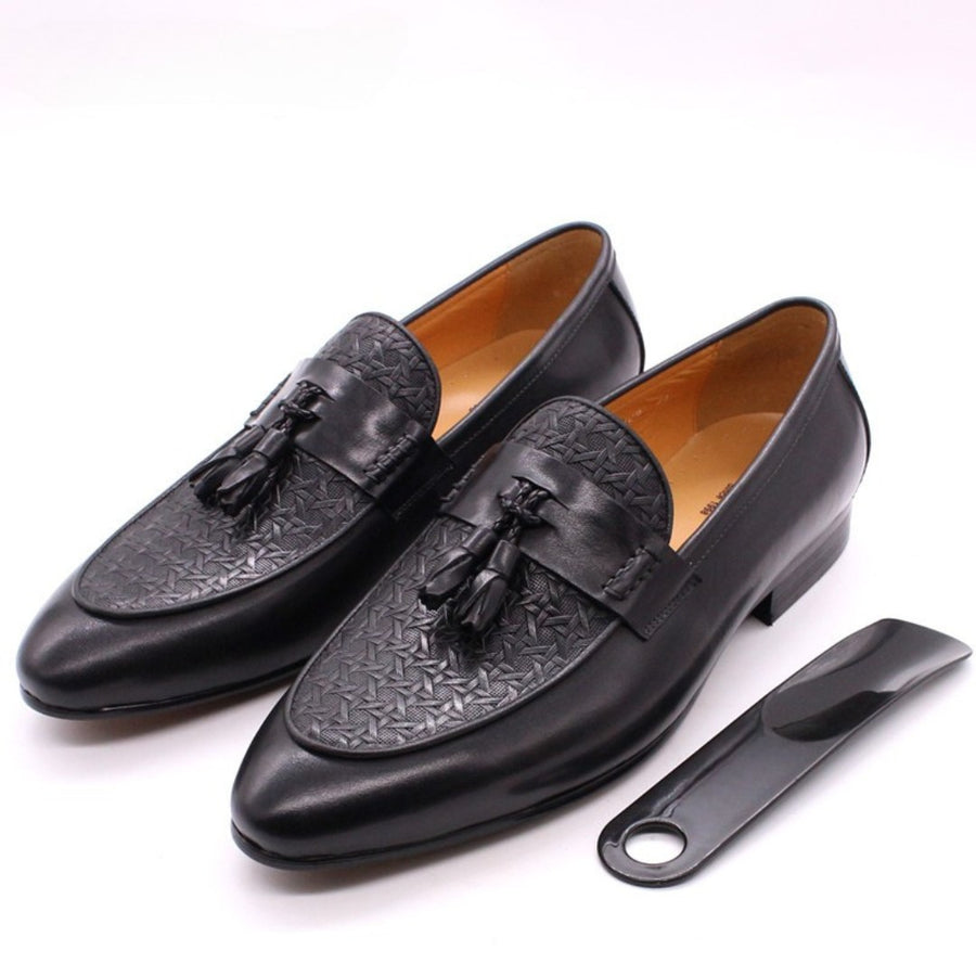 The Amalfi Tassel Loafer in Black