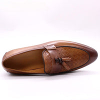 The Amalfi Tassel Loafer in Sienna Brown