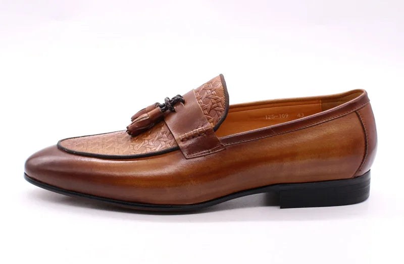 The Amalfi Tassel Loafer in Sienna Brown