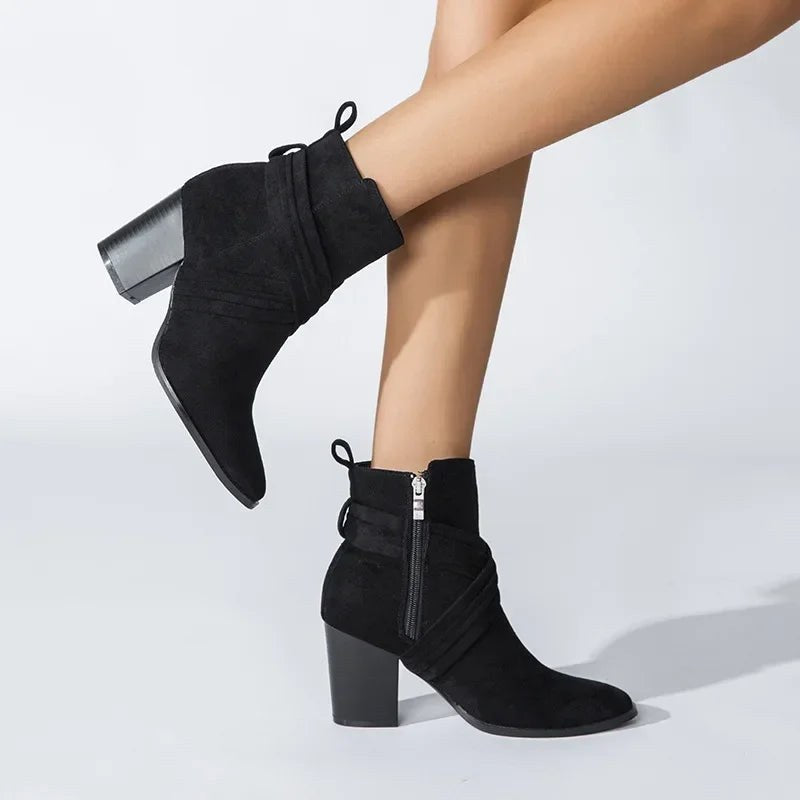 The Amara Ankle Boot in Charcoal