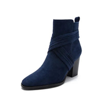The Amara Ankle Boot in Royal Blue