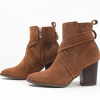 The Amara Ankle Boot in Sienna Brown
