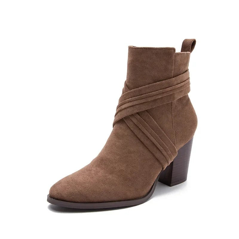 The Amara Ankle Boot in Sienna Brown