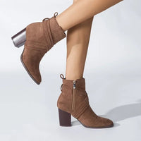 The Amara Ankle Boot in Sienna Brown