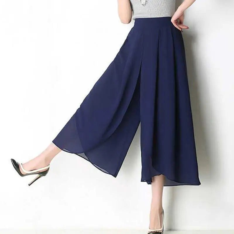 The Bella Chiffon Pant in Emerald