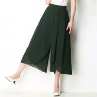 The Bella Chiffon Pant in Emerald