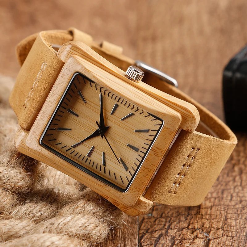 The Bernadette Bamboo Watch, 38mm in Bamboo