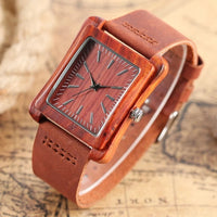 The Bernadette Bamboo Watch, 38mm in Cherry
