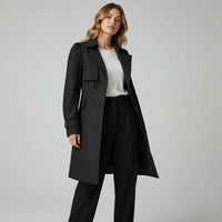 The Bernadette Trench Coat in Charcoal