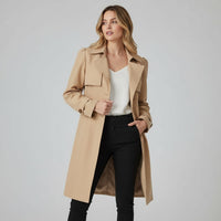 The Bernadette Trench Coat in Light tan