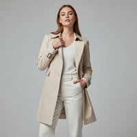 The Bernadette Trench Coat in Pearl