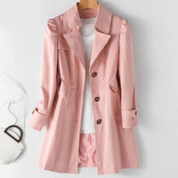 The Bernadette Trench Coat in Rose Pink