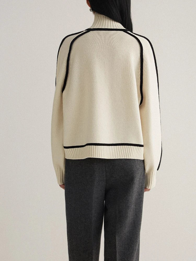 The Bernadette Turtleneck in Slate Gray