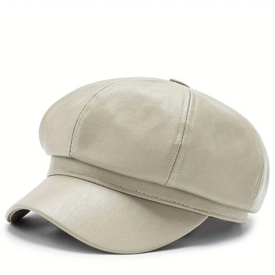 The Bianca Baker Boy Cap in Pearl